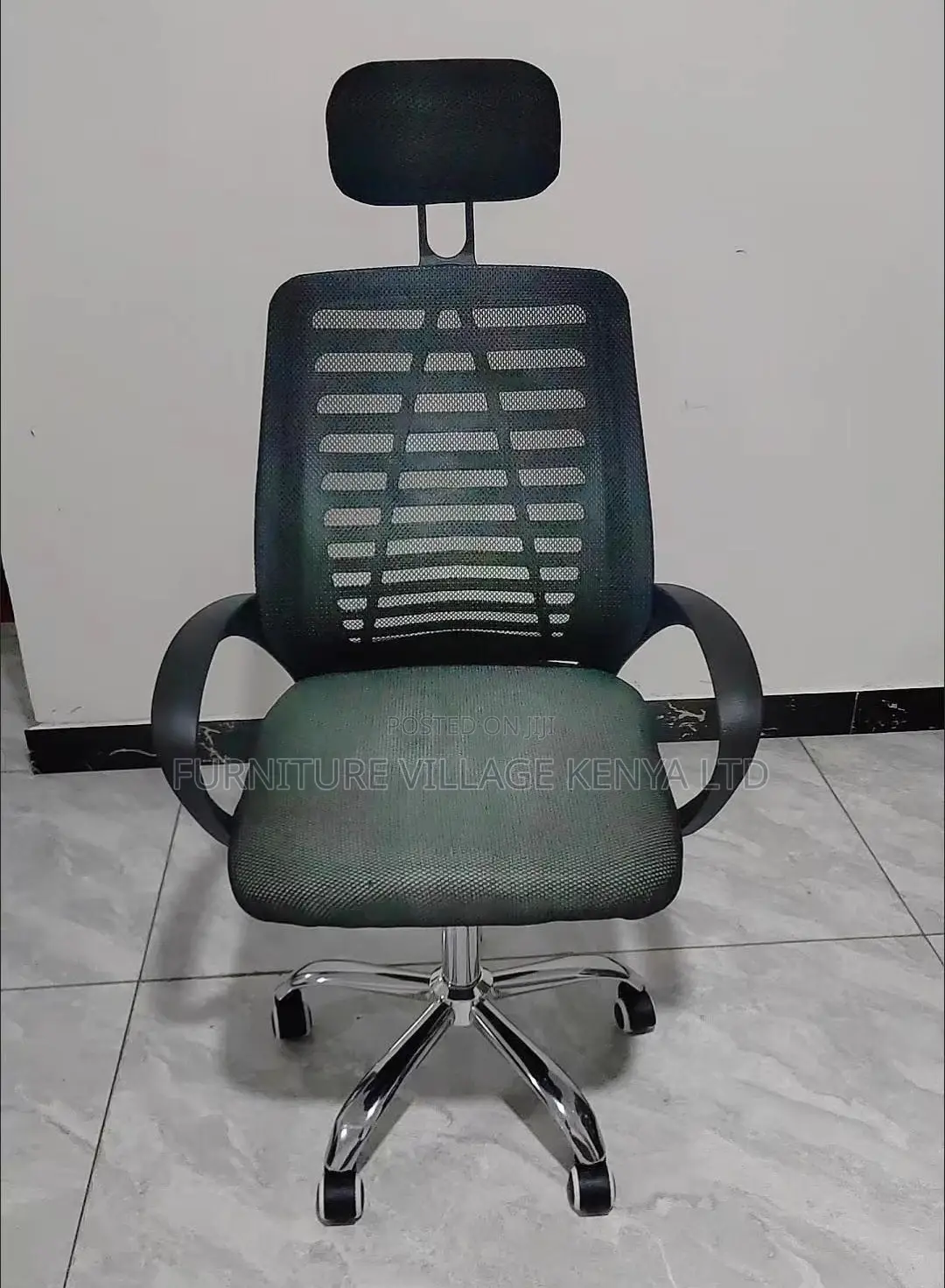 Office Chair: Home Gaming Chair Mesh Back Headrest Seat
