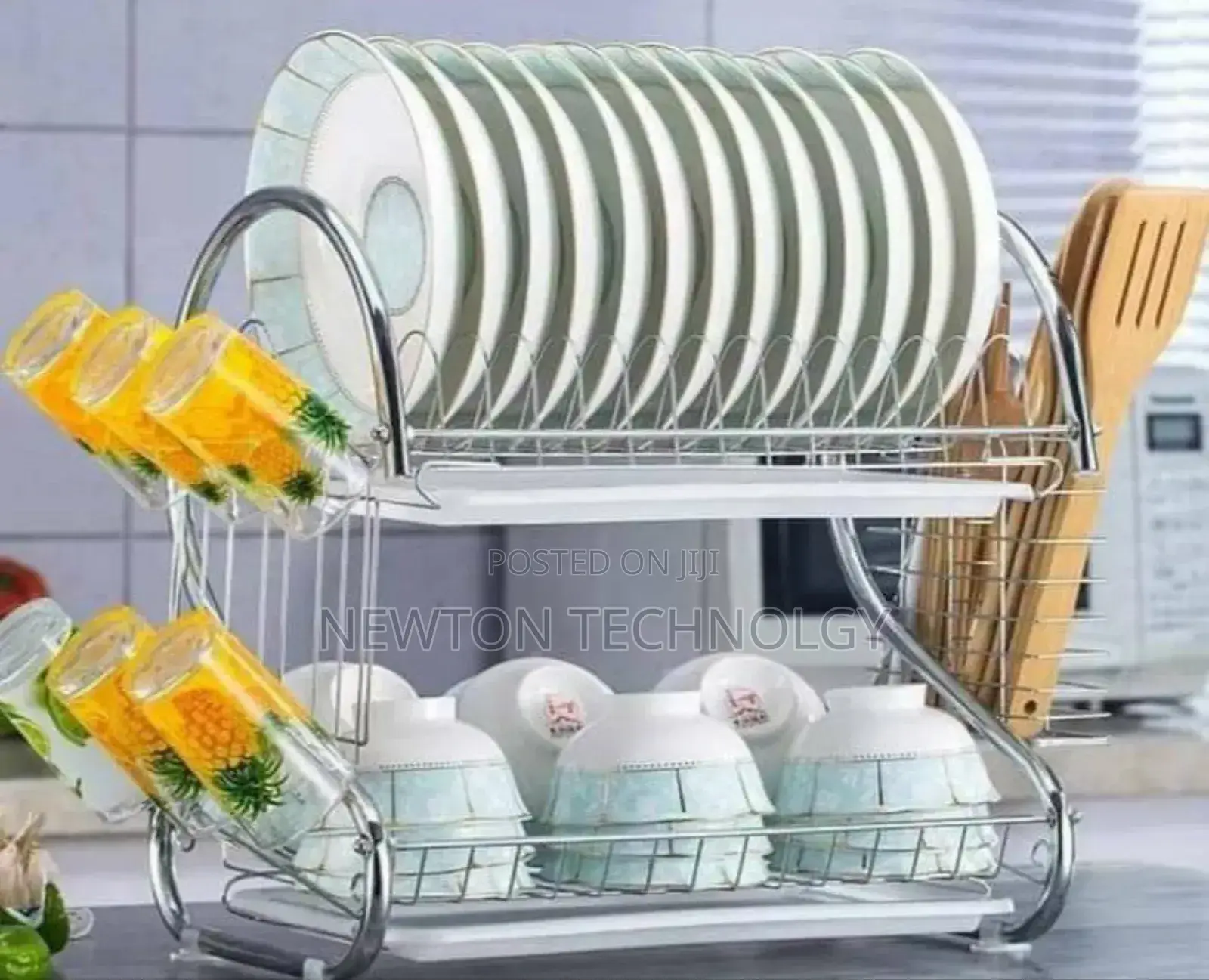 ` 2 Tier Stainless Steel Dishrack`