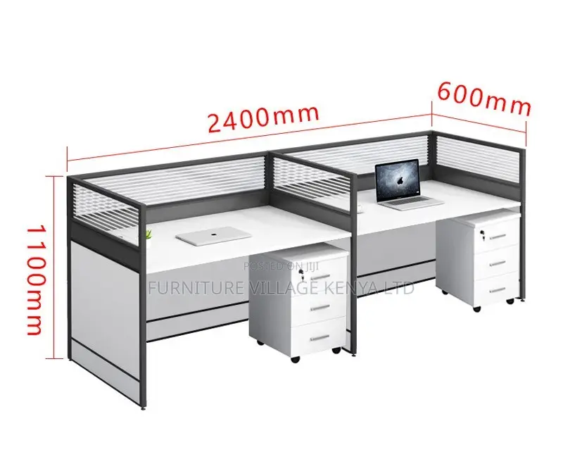 Workstation:Two Way Office Modular Workstation -Straight