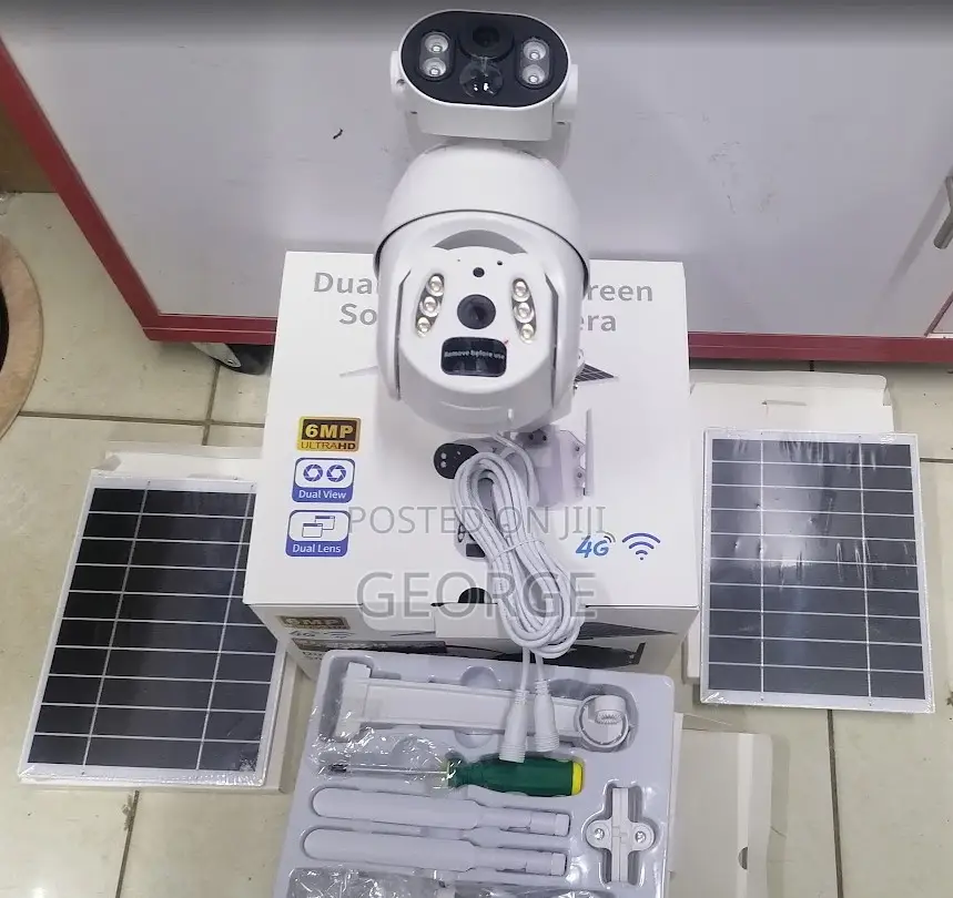 6mp 4g Ubox Dual Lense Ubox Wireless Outdoor Solar PTZ