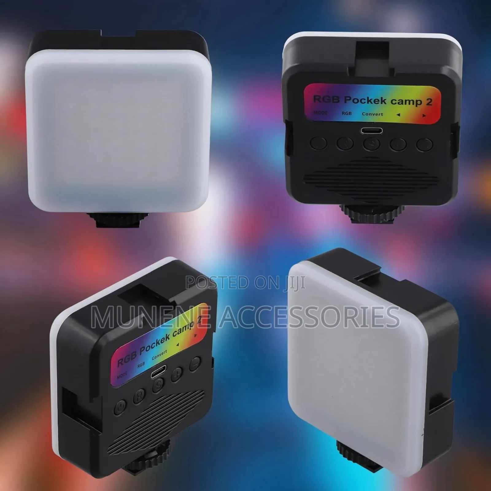 Full Color RGB Led Video Mini Fill Pocket Camera Shoe Light