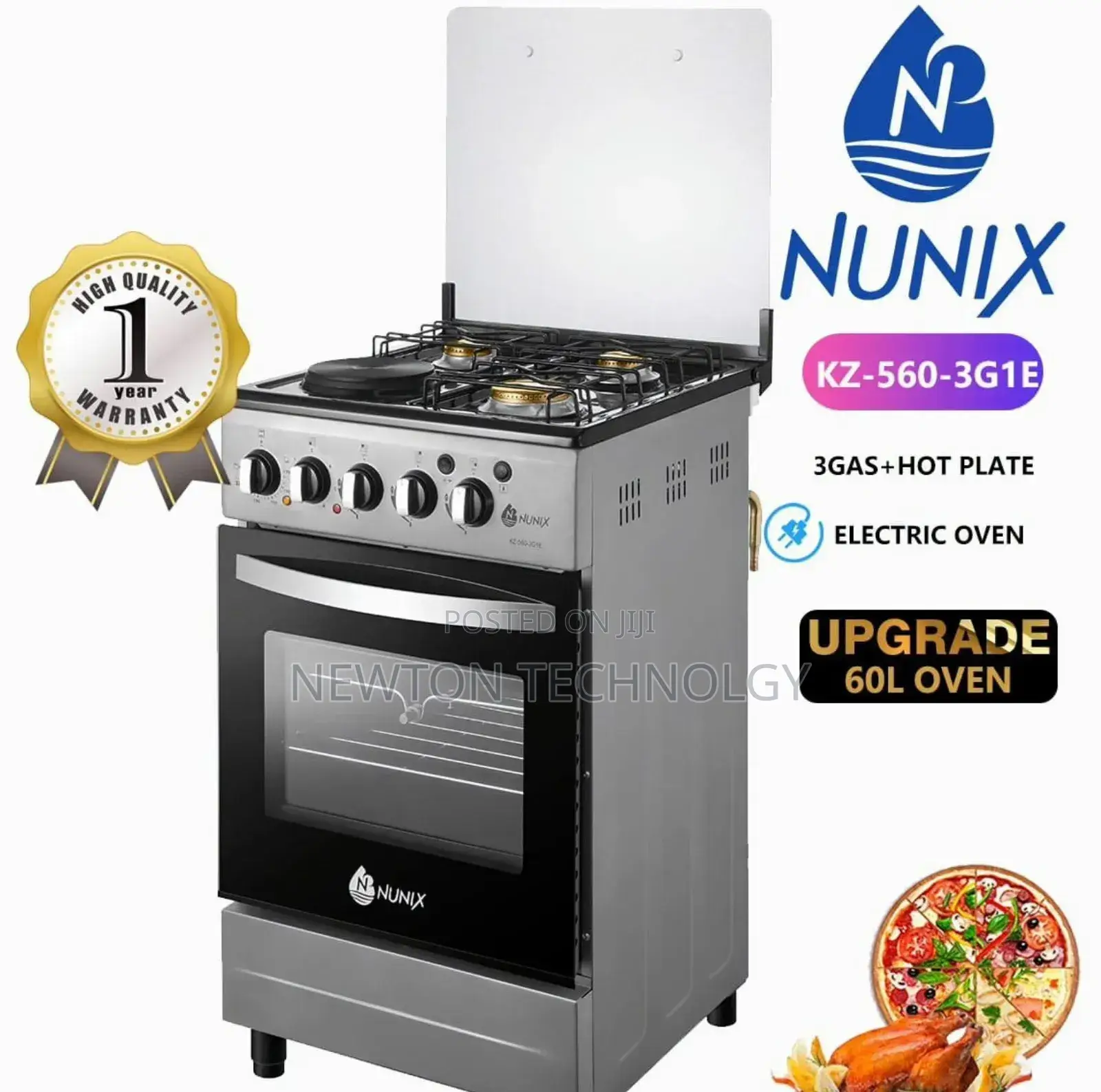 Nunix Cooker 3g+1e (50x60 Cm)