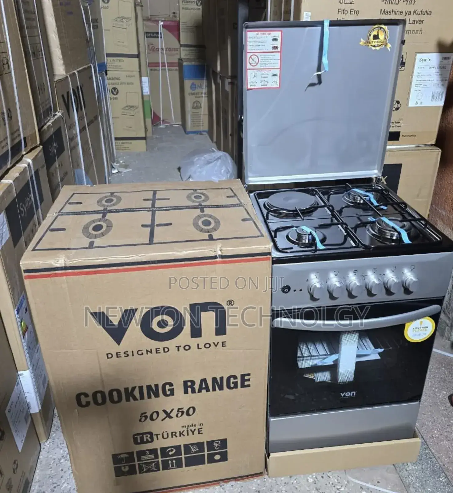 50×50 Von 3+1 Standing Cooker