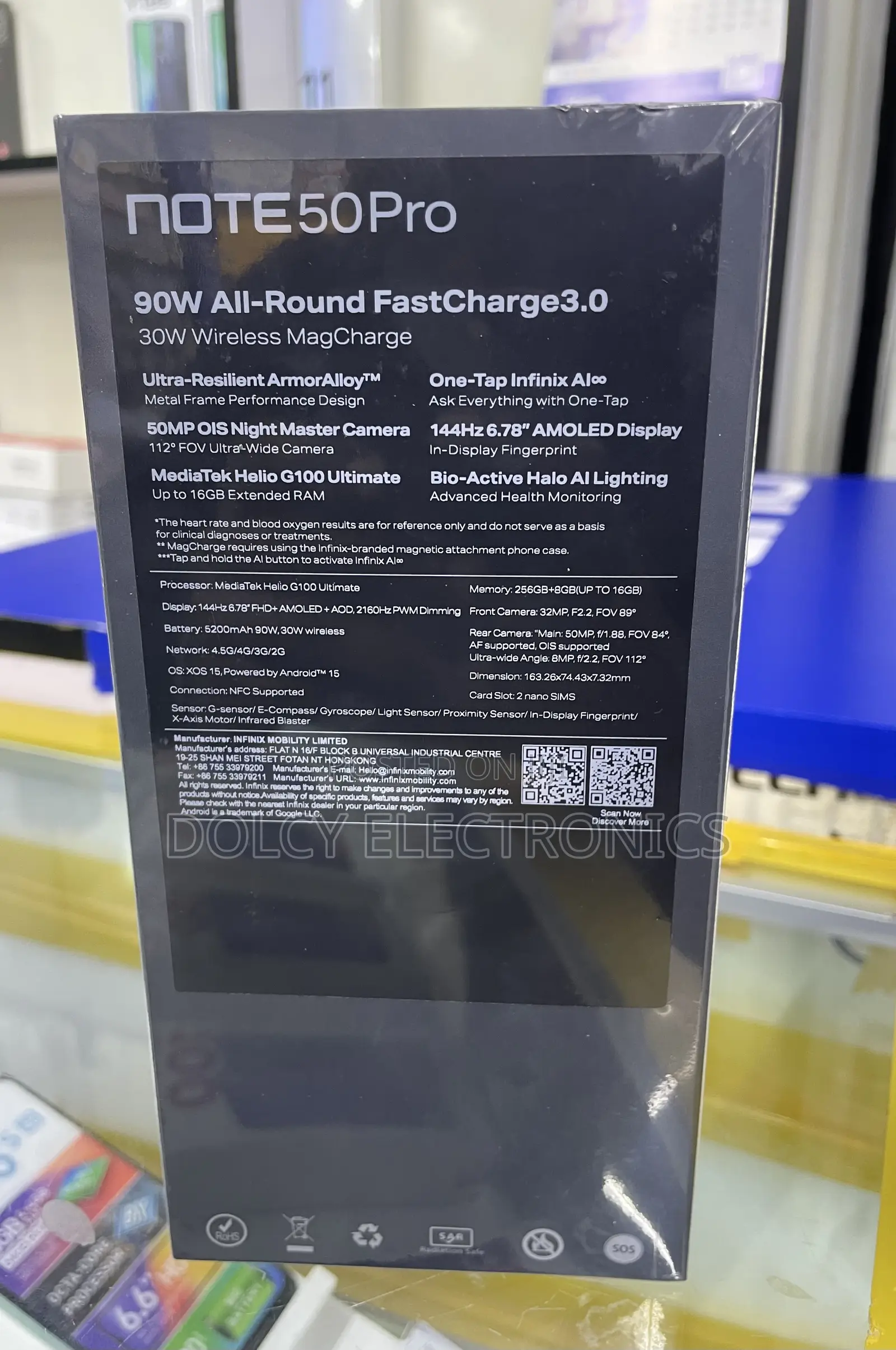 New Infinix Note 50 Pro 256 GB Black