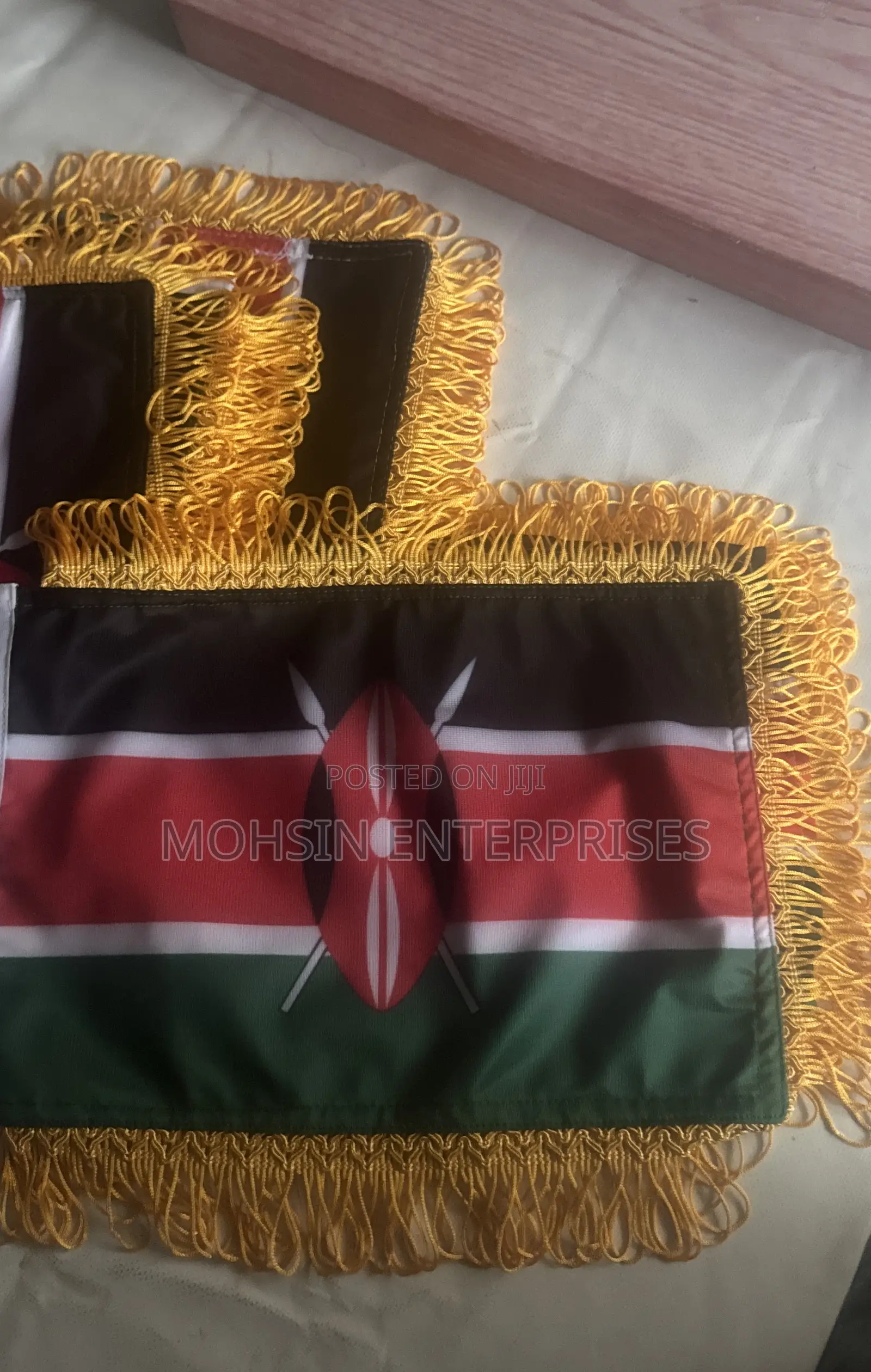 Professional Kenya Flag for Table Stand 20cm by 30cm