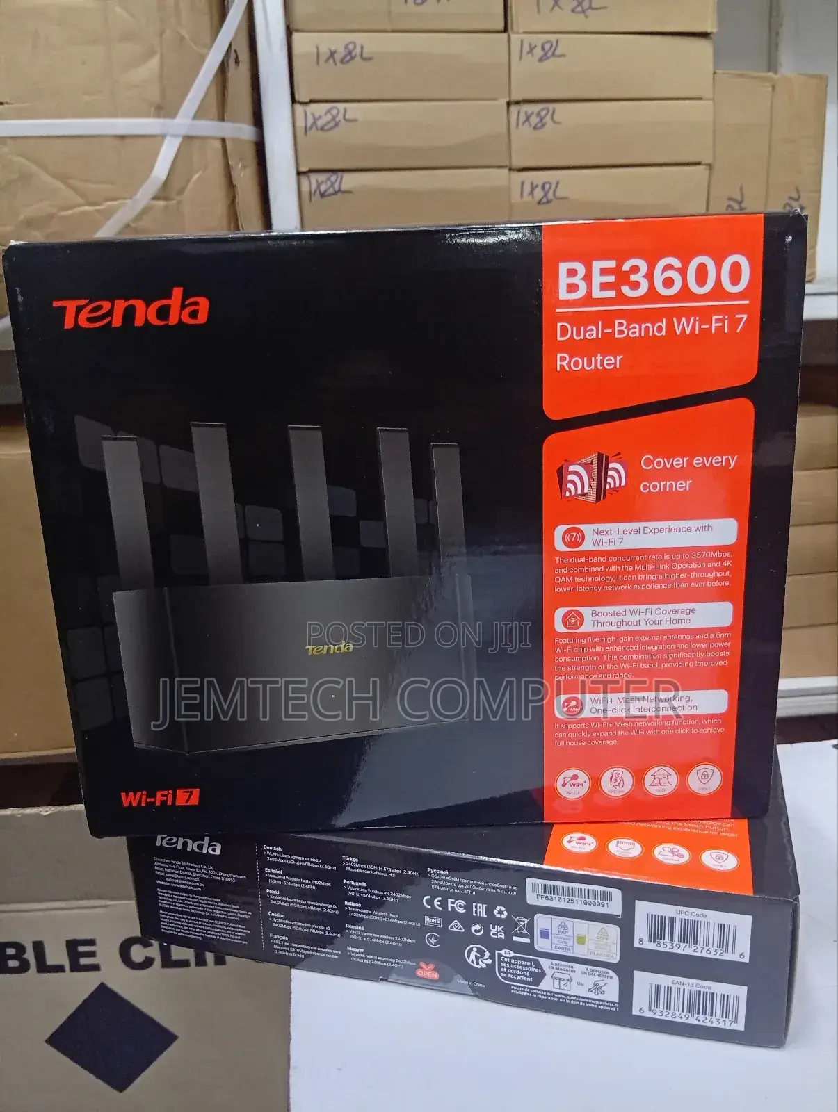 Tenda Wifi 7 Be3600 Dual Band Router