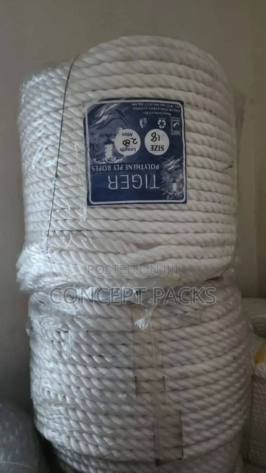 18mm 3ply White Nylon Rope X 200m