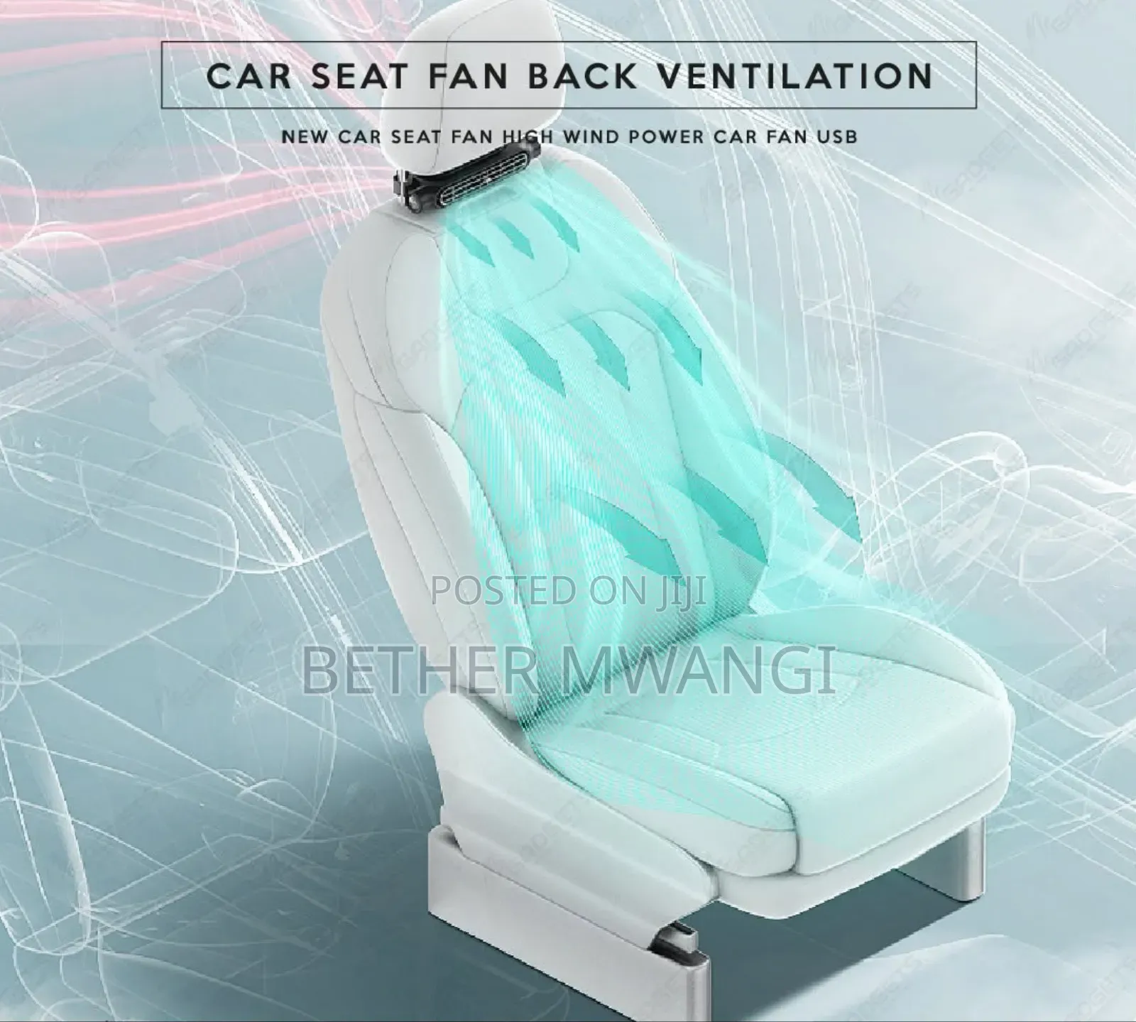 Car Seat Cooling Fan With Usb in Kenya