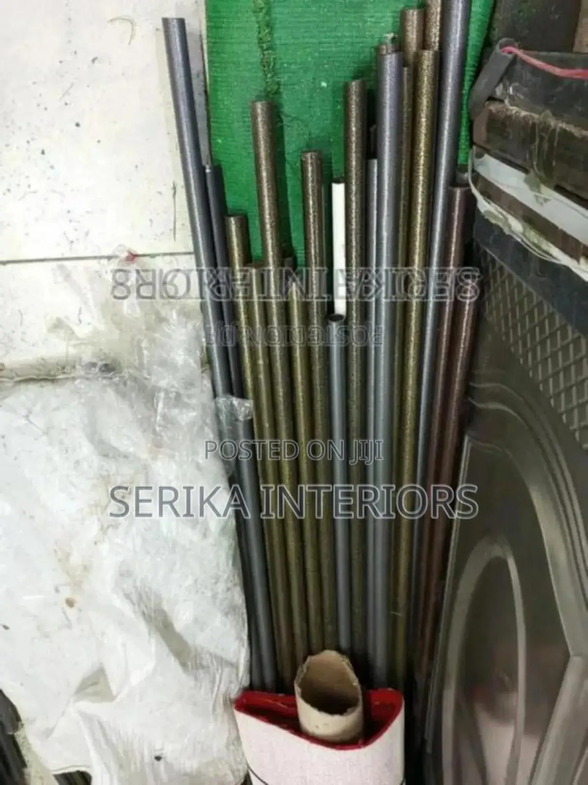 Powder Caoted Jua Kali Curtain Rods Environmental Friendly