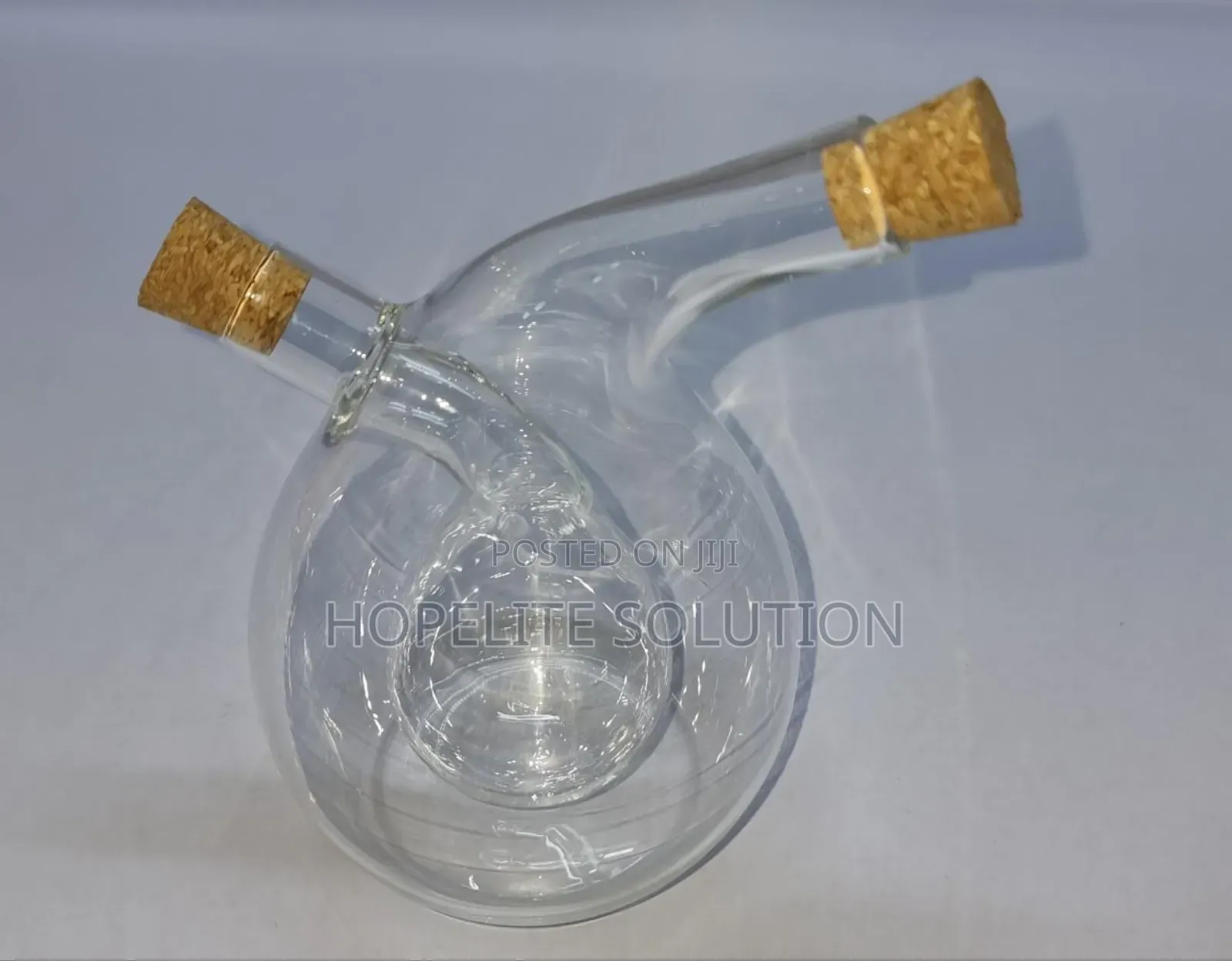 Oil/ Vinegar Glass Twisted