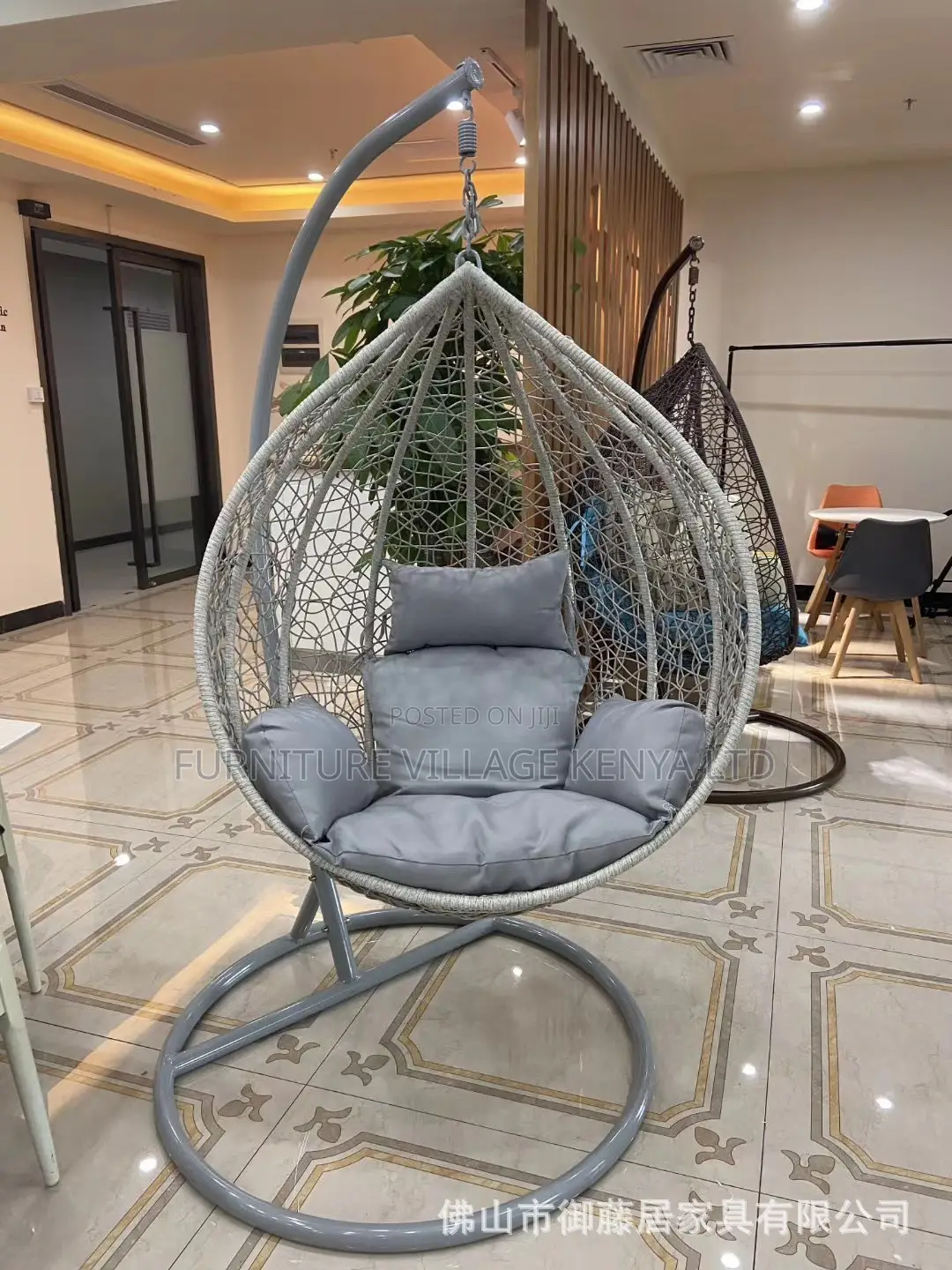 Hanging Chair:Hammock Out/Indoor Swing Chair -Steel Frame