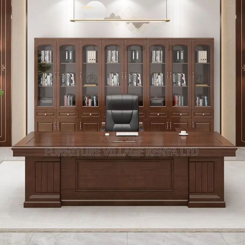 Office Desk: Ergonomic Spacious Executive Table 160cm Wide