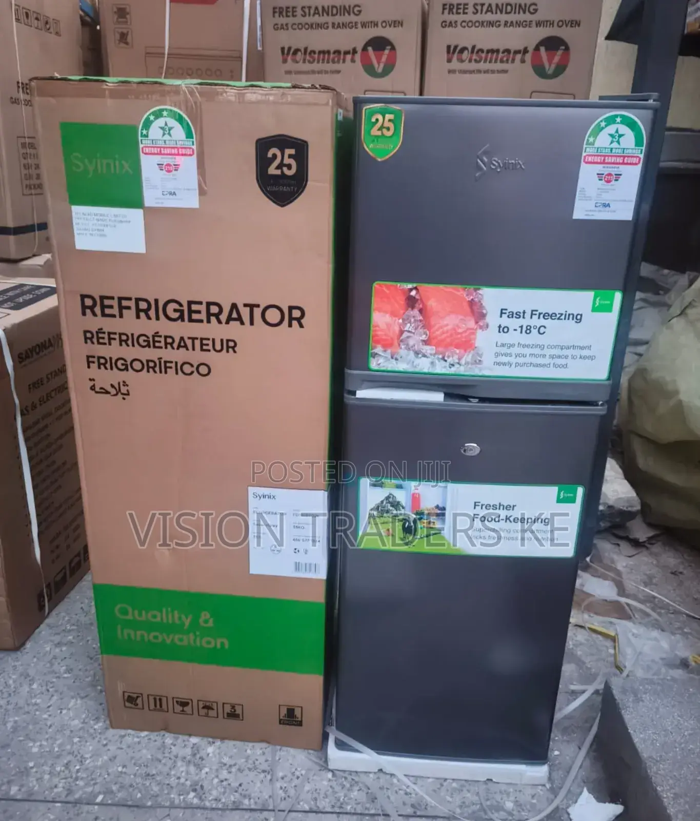 Syinix 137l Double Door Refrigerator