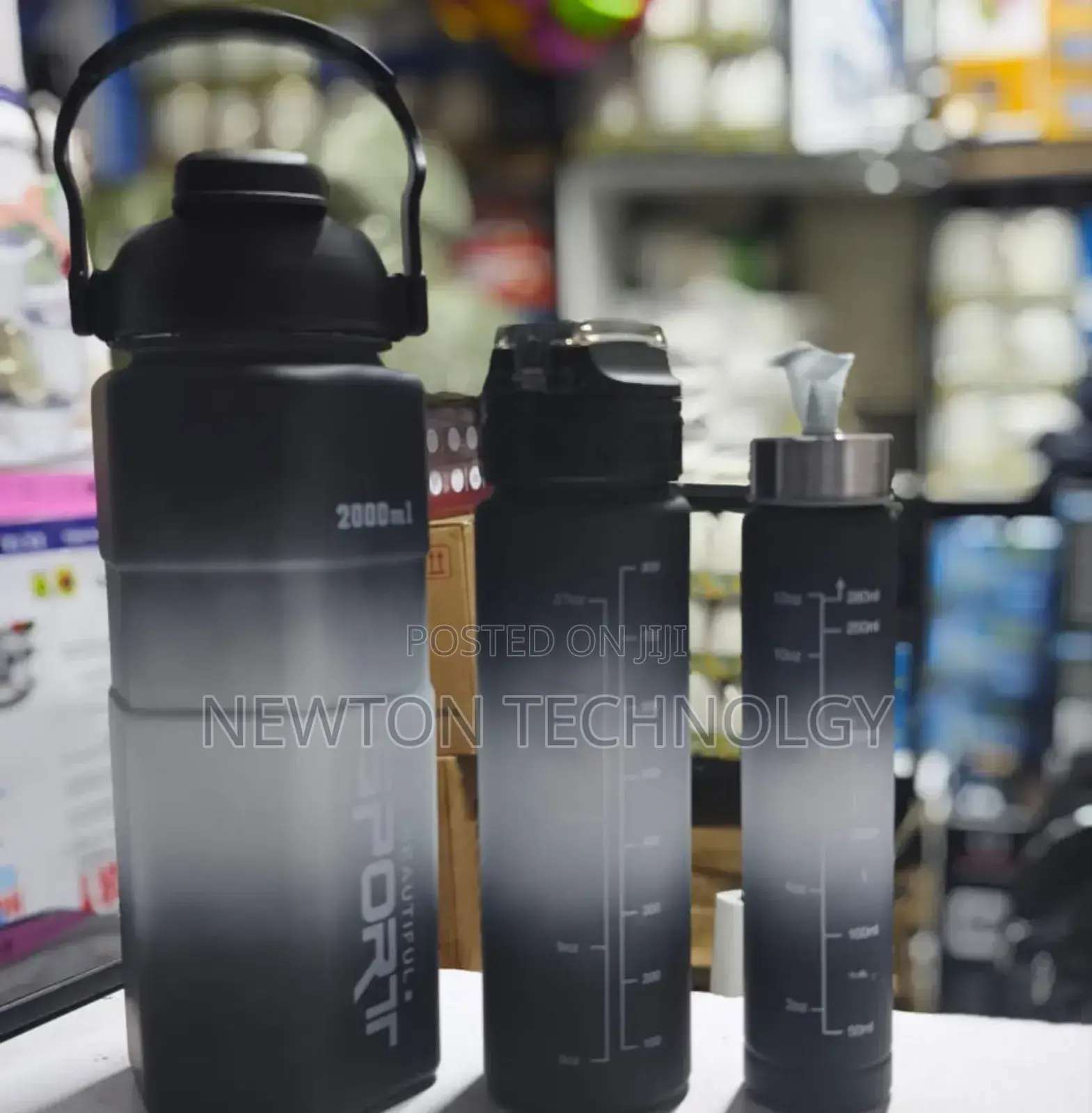 3 in 1 Motivational Water Bottles Set