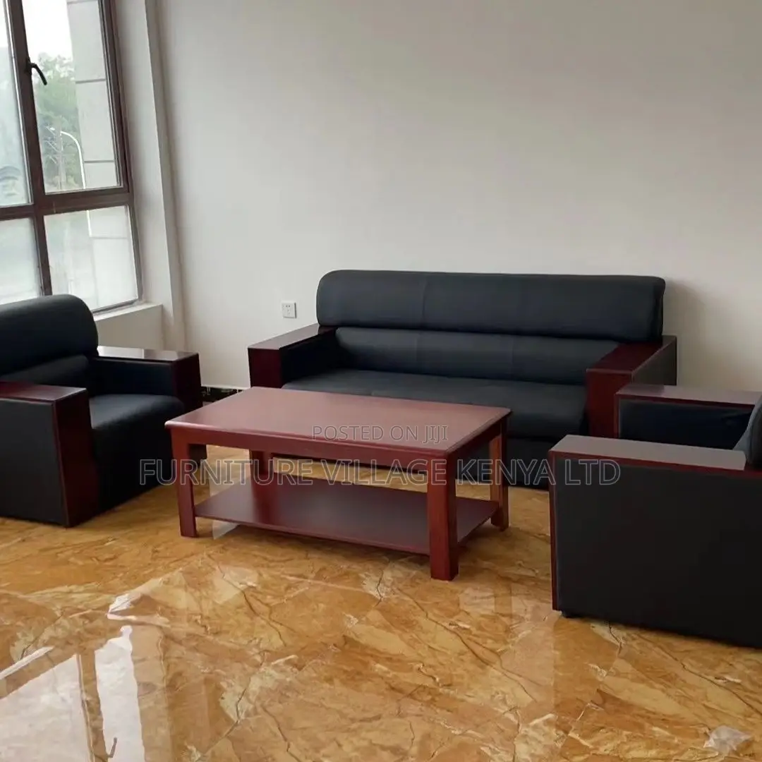 Office Sofa:Modern Business Reception 5-Seat Imported Sofa