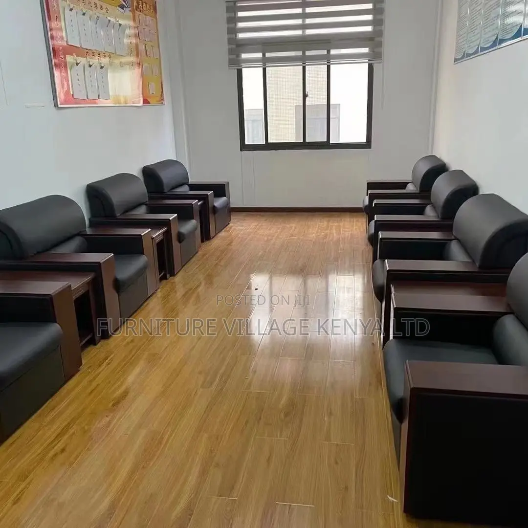 Office Sofa:Modern Business Reception 5-Seat Imported Sofa
