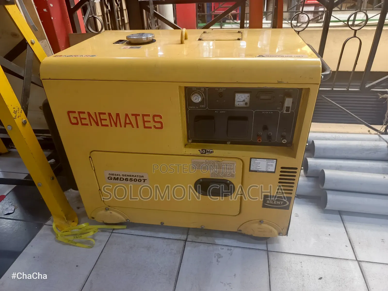 Genemates 7.5kva Slightly Used Deisel Silent Generator