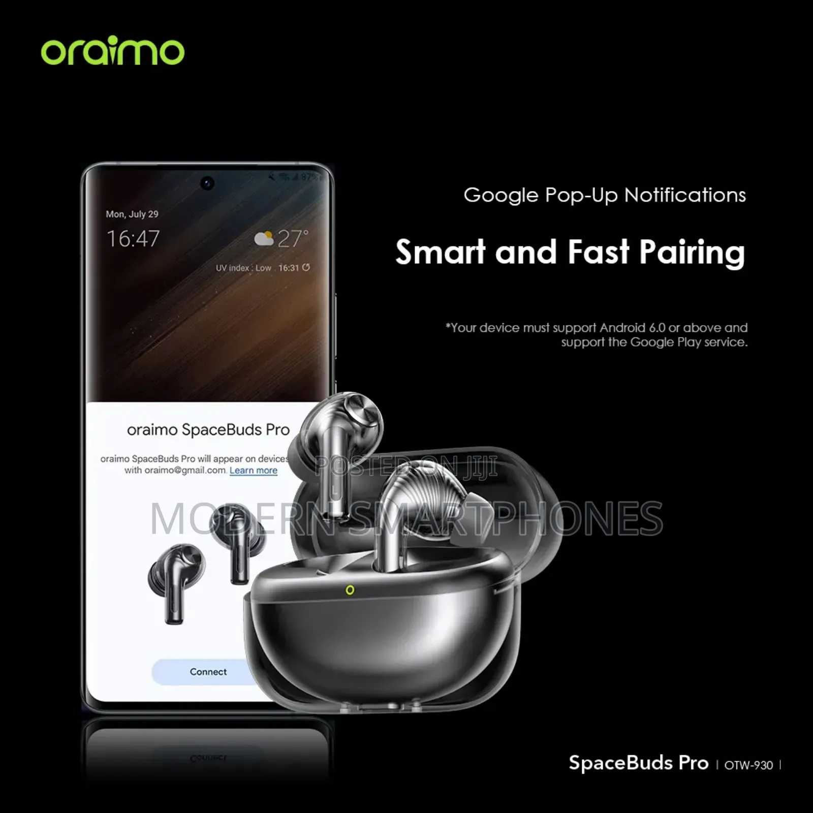 Oraimo Spacebuds Pro Hybrid Anc True Bluetooth Earbuds