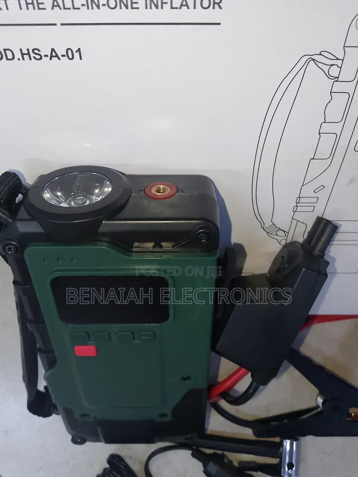 Reliable Car Jumpstart , Inbuilt Inflator and Phone Charger