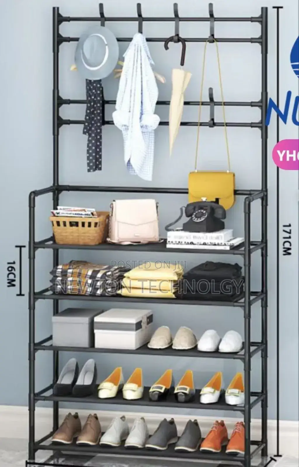 All-in-1 Shoe Rack/Coat Rack/Cap