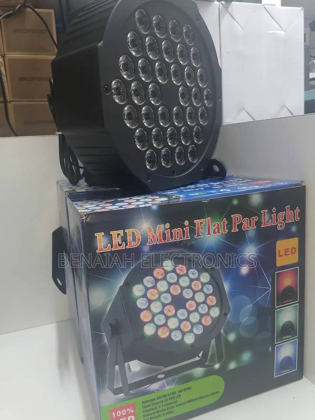Stage Lighting Led Flat Per Light.Music Remote Activated,