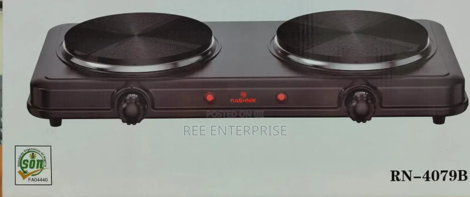 New Model Rashnik 2 Double Electric Hot Plate Cooker