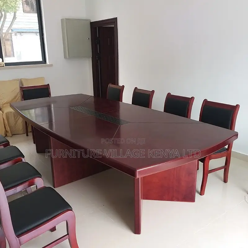 Office Table:240cm Reliable Mahogany Board Room Office Table