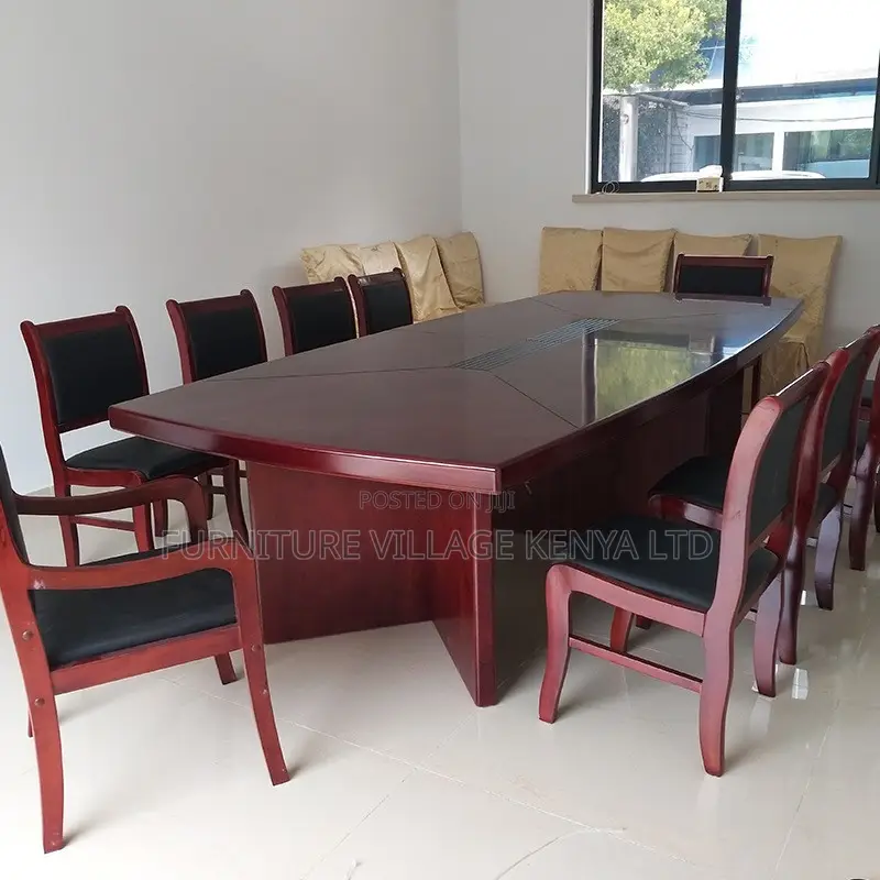 Office Table:240cm Reliable Mahogany Board Room Office Table