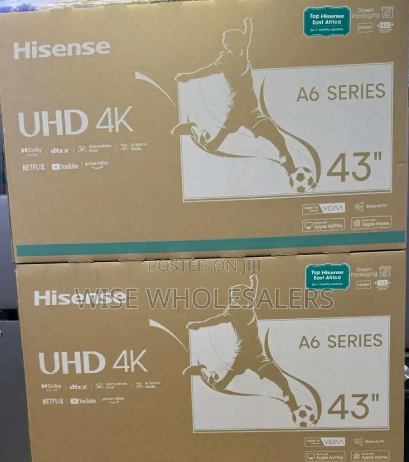 Hisense 43 Inch Smart 4k Uhd Tv 43a6