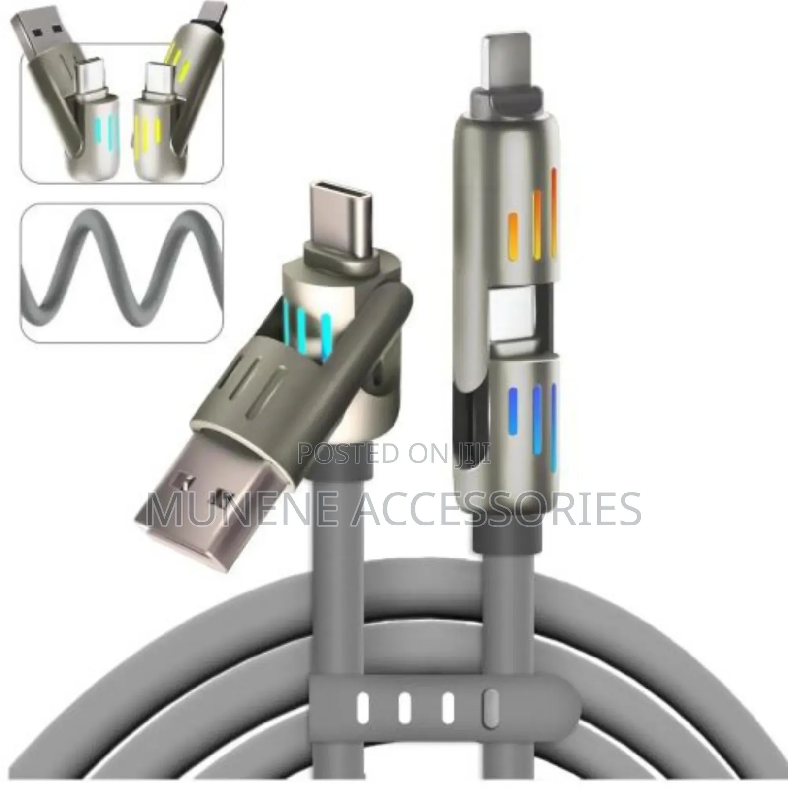 Infinix 240w Usb C - Usb Type C Pd Cable 4in1- Data Transfer