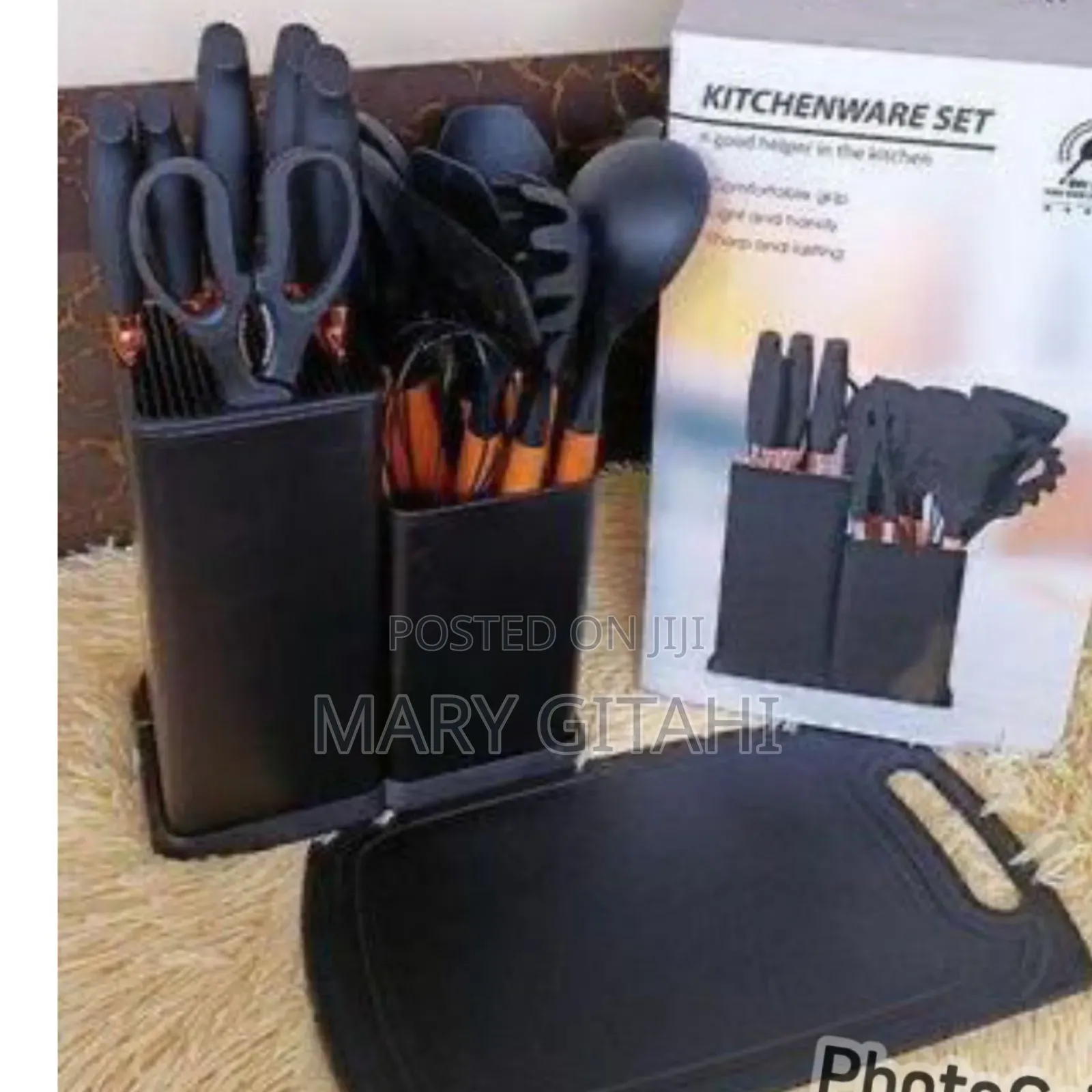 Black Good Quality 19pc Executive Silicone Spoons*