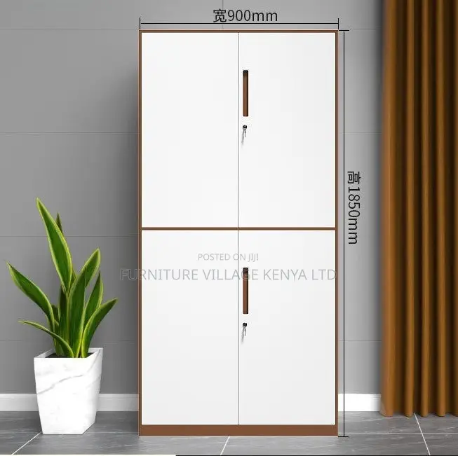 Cabinets: Assemble Metallic 4-Door Document Storage Cabinet