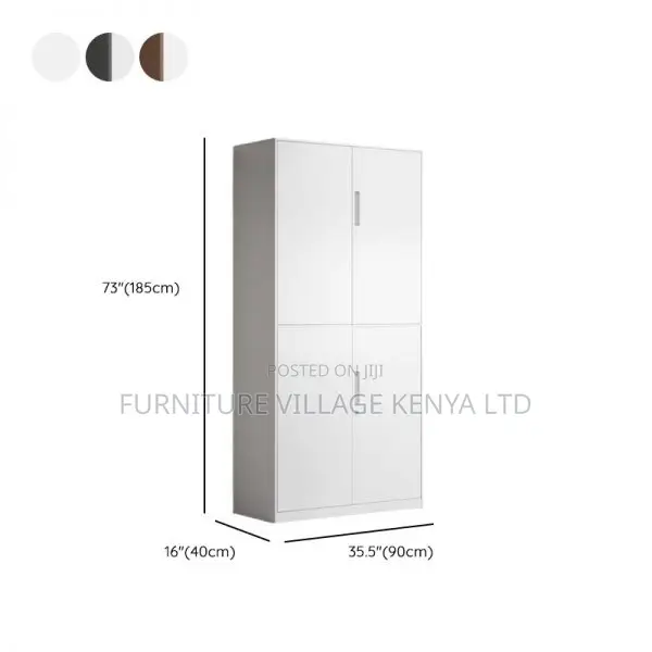 Cabinet: Office Metallic Cabinet With Four Locking Door