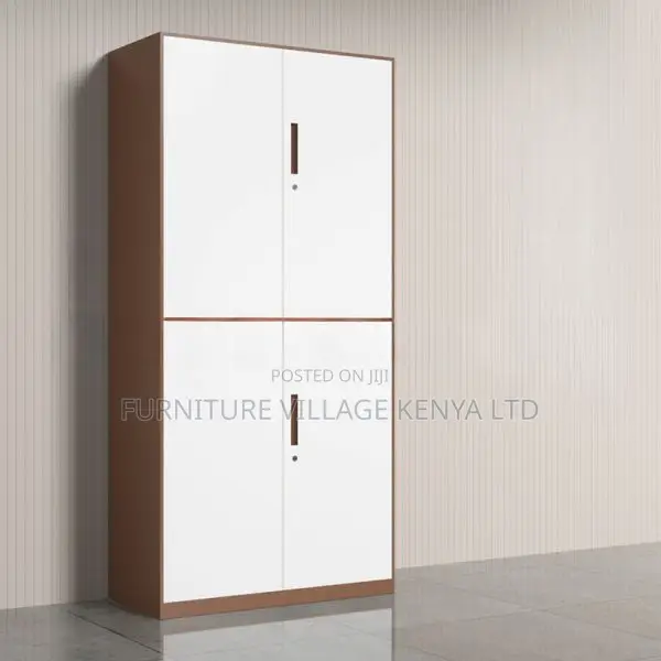 Cabinet: Office Metallic Cabinet With Four Locking Door