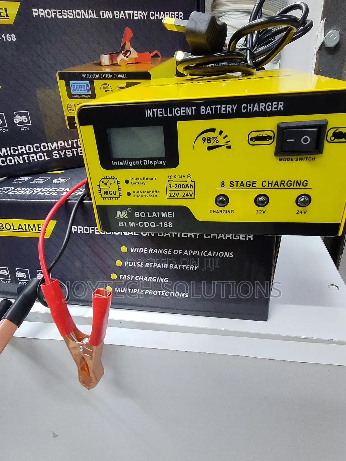 Battery Charger Portable Intelligent Automatic 12volt 24v