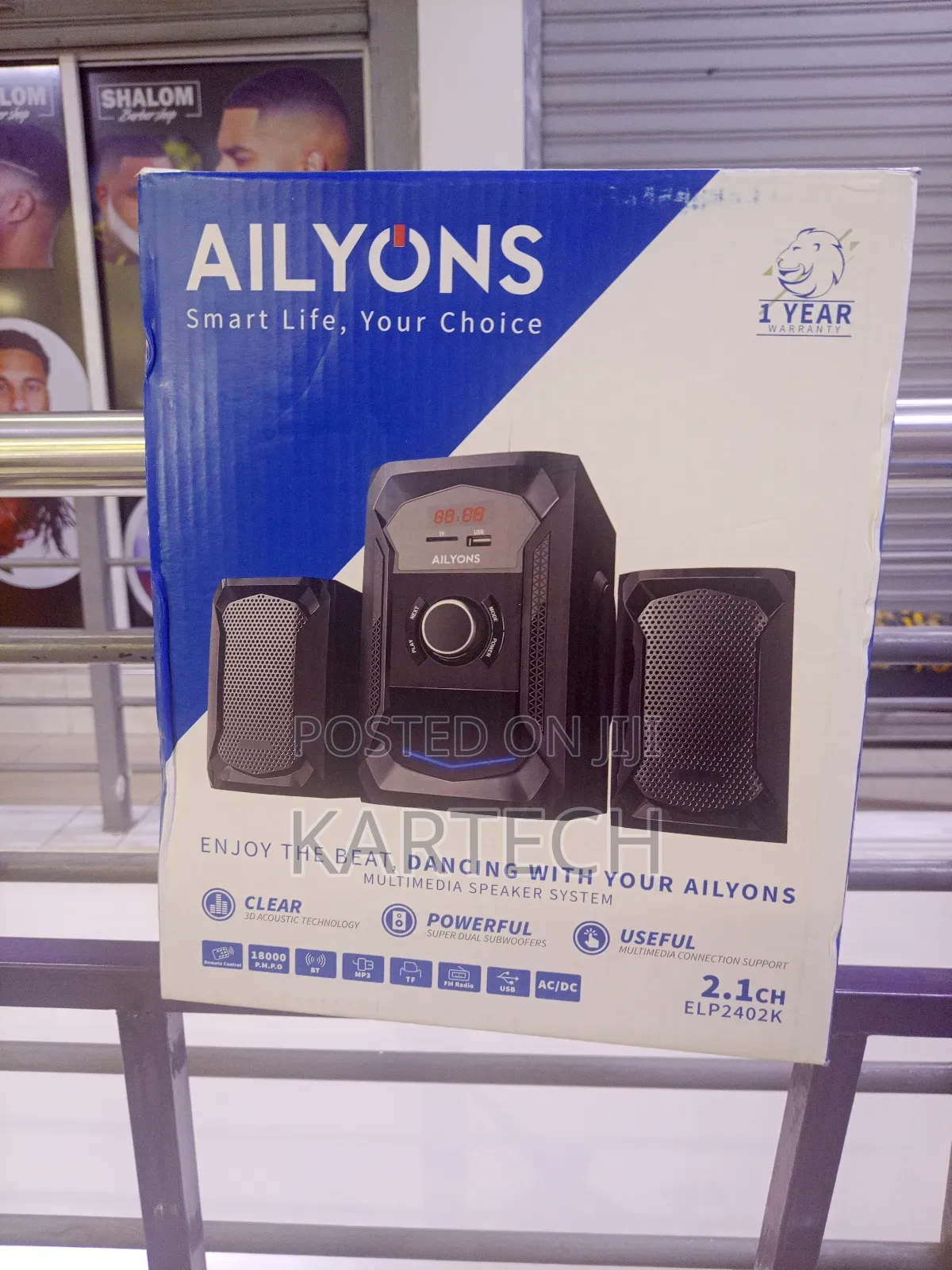 Ailyons Ac/Dc 18000w 2.1ch Multimedia Speaker System