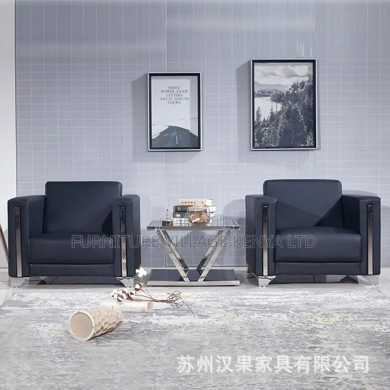 Office Sofa: Modern Office Five Seat Executive Team Sofa Set