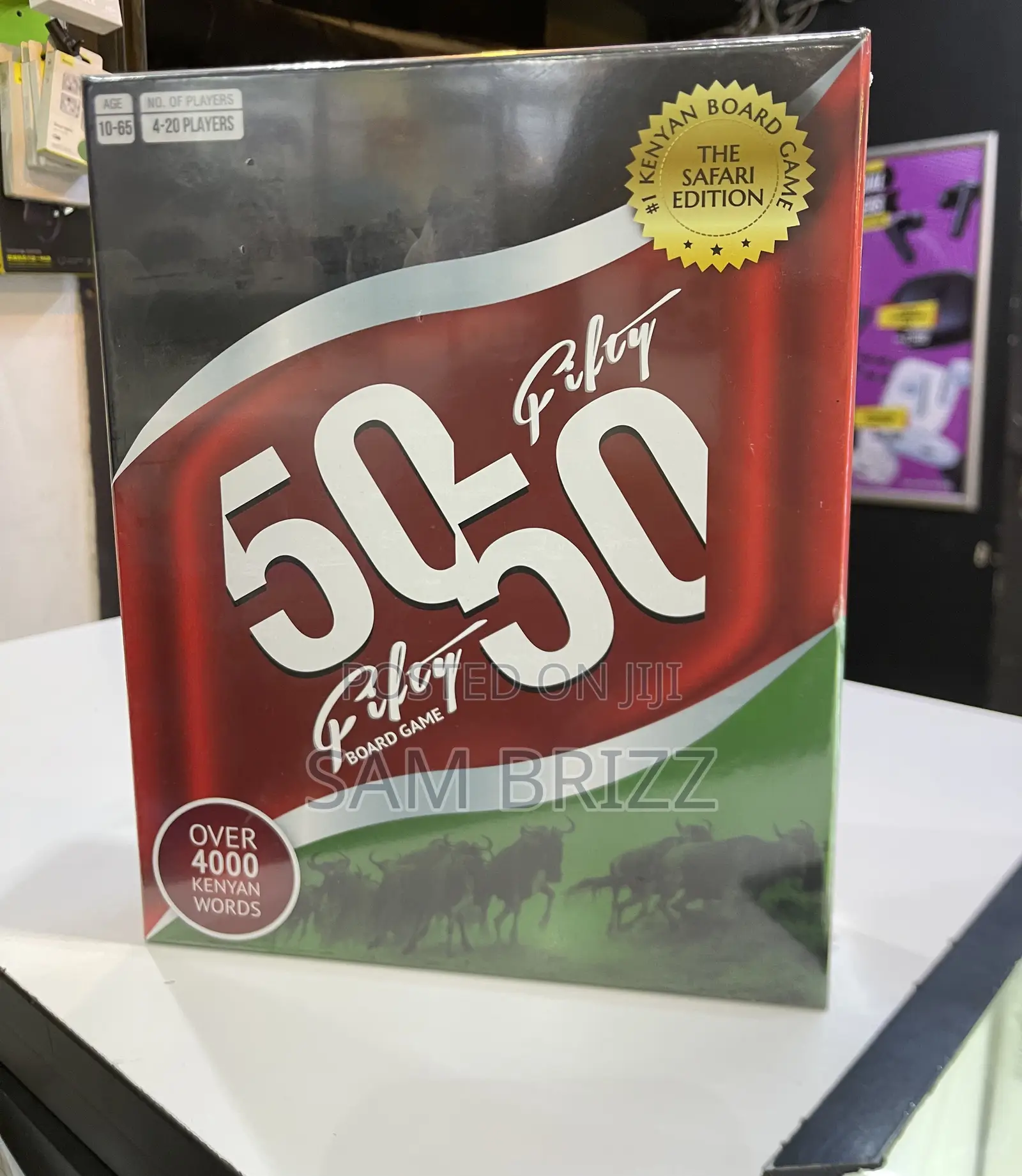 Fifty Fifty Board Game the Safari Edition