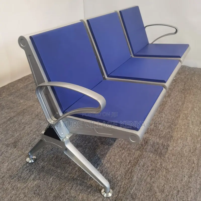 Benches: Office Home Airport Steel Visitor Bench 3-Link