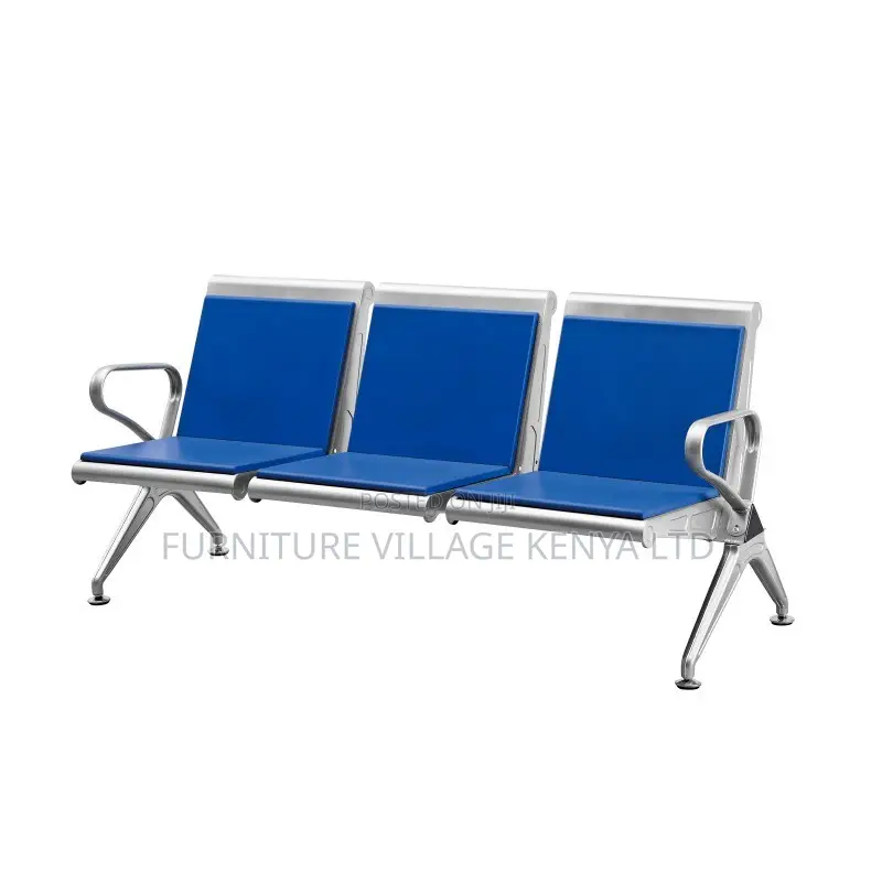 Benches: Office Home Airport Steel Visitor Bench 3-Link