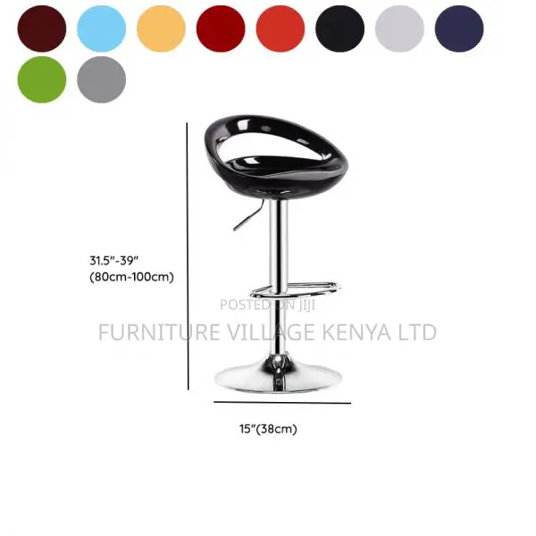 Office Stool: Adjustable/Rotatable Pail Office Barstool
