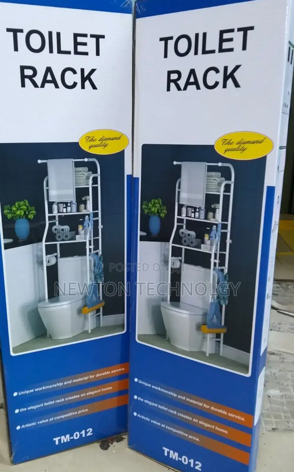 Toilet Rack With Top Stand for Towel