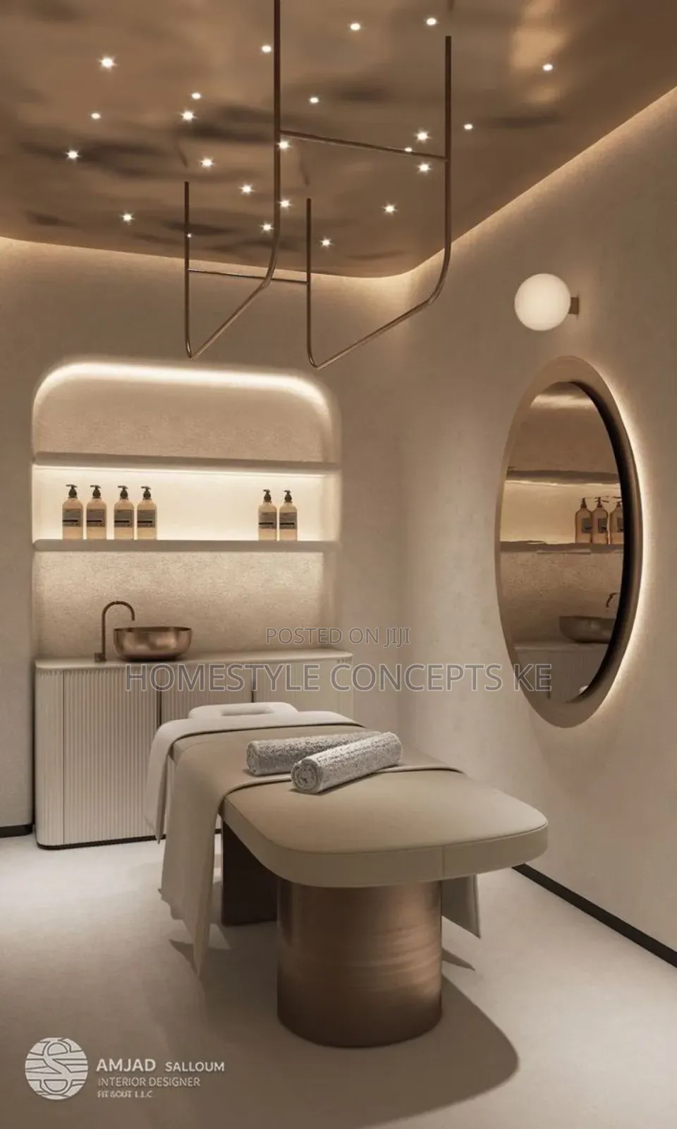 Spa Salon Pedicure Manicure Na Nail Bar Interior Design