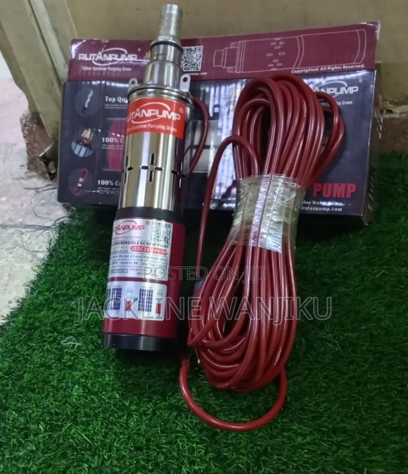 250w 50m Head Rutan Solar Submersible Water Pump