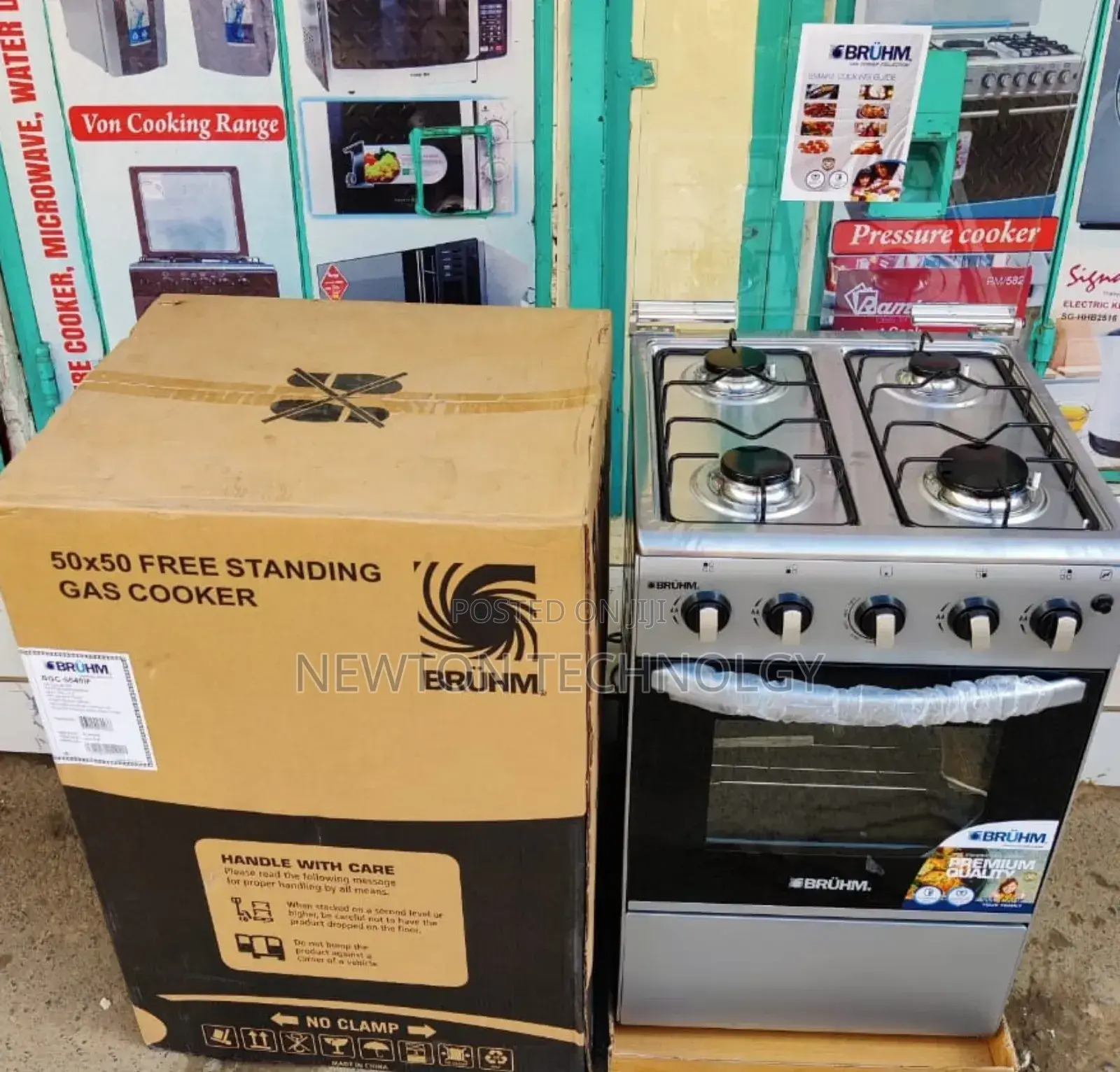 *Bruhm Standing Cooker All Gas 50cmx55cm