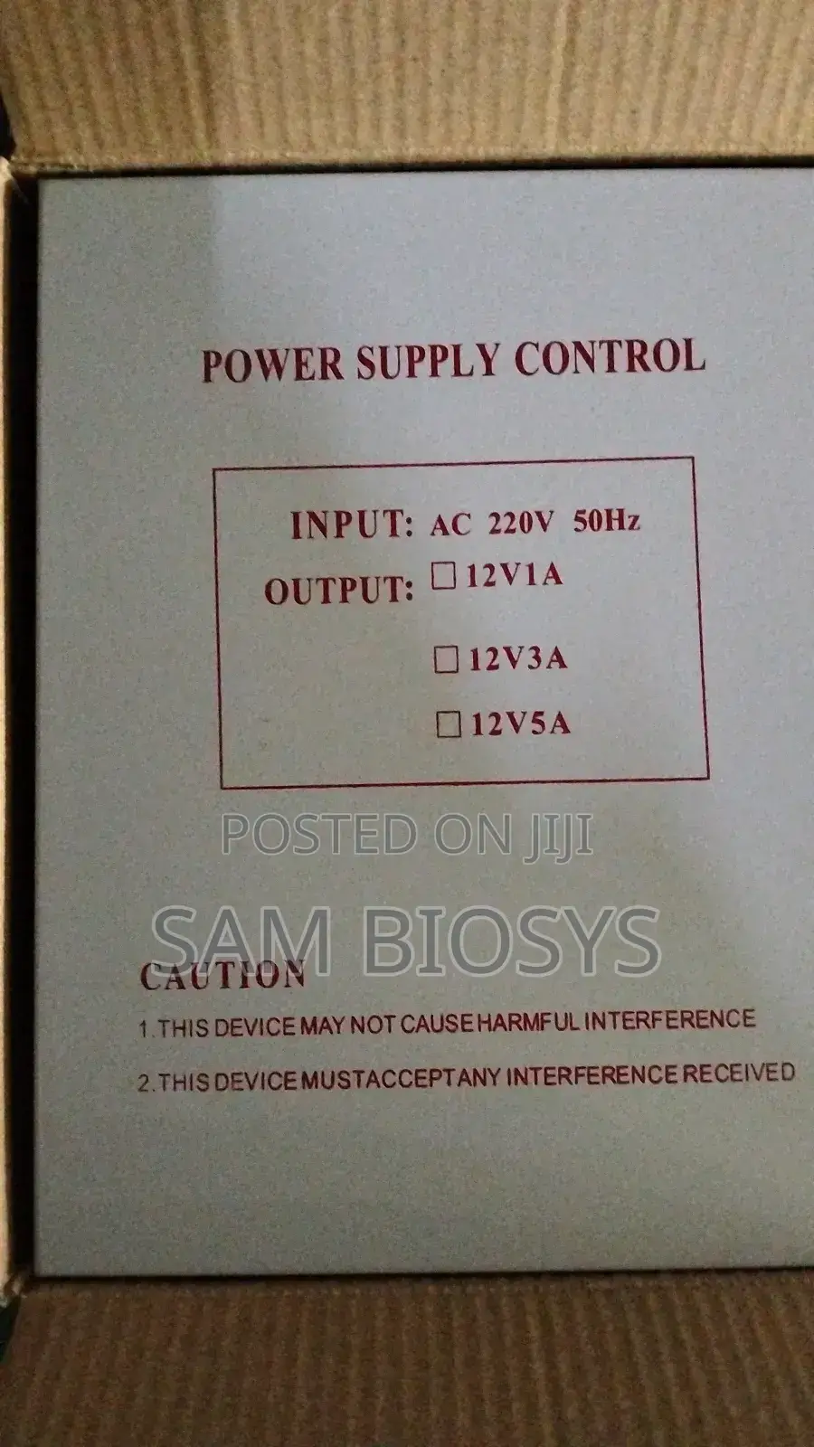 Power Supply 12v 5a With a Back Up Battery Slot.