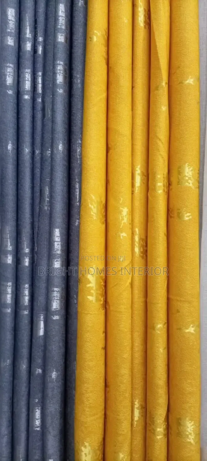 Dark Grey and Mastered Blended Stitched Curtain Available