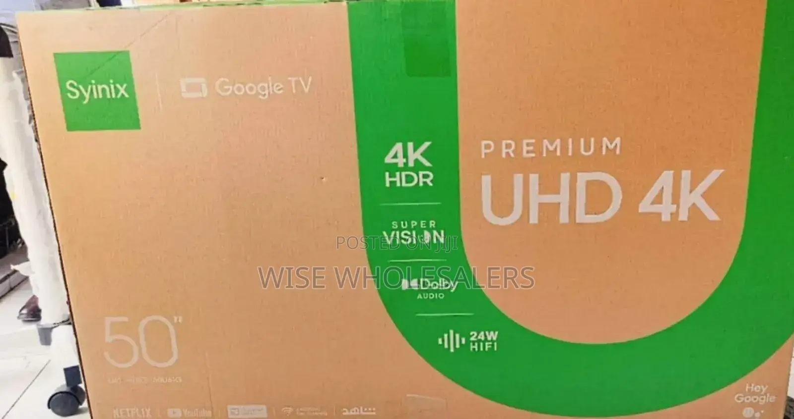 Syinix 50inch Google Tv
Premium Uhd4k(Hdr)