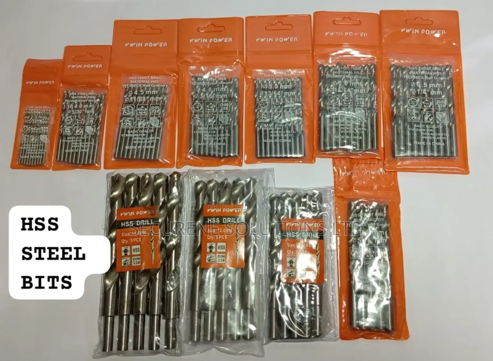 HSS Steel Drill Bitsfrom 2.5mm to 14mm