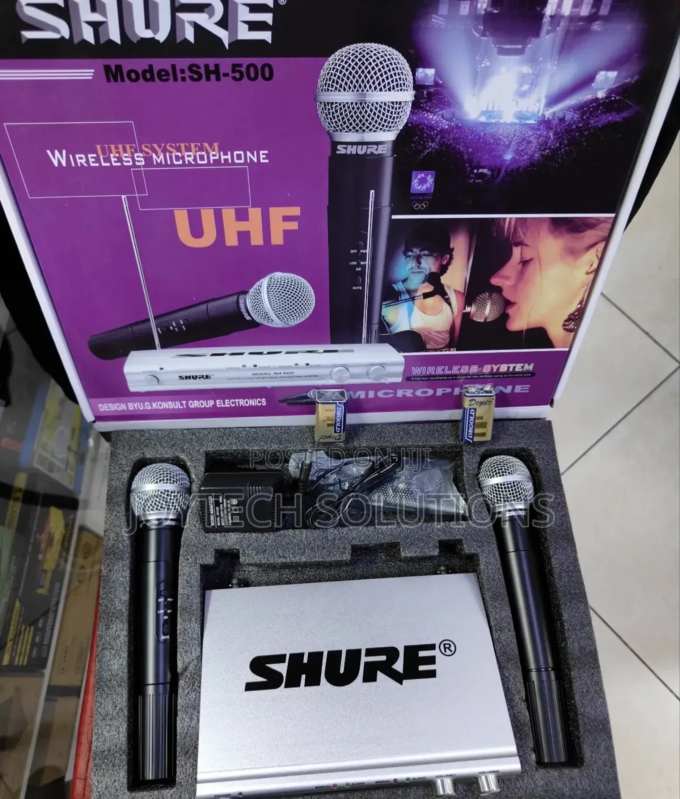 Wireless Dual Twin Channel Uhf Wireless Microphone. Shure.